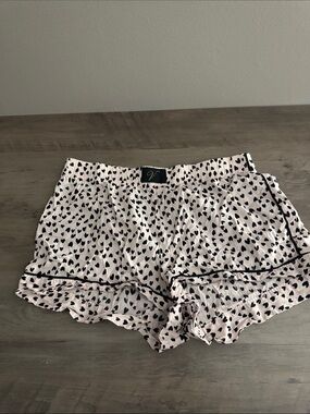 Victoria's Secret Pink Heart Ruffle Sleep Shorts